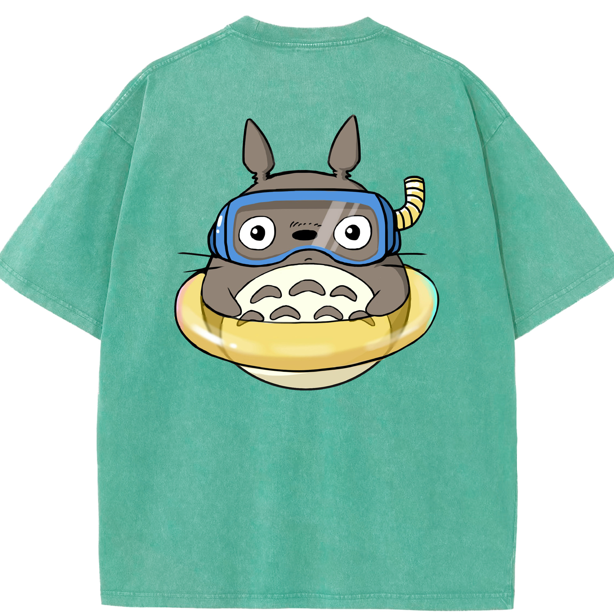（画像用） となりのトトロ 草壁メイ 草壁サツキ My Neighbor Totoro Satsuki Kusakabe Mei Kusakabe 綿100% ヴィンテージ風 半袖Tシャツ（背面プリント）
